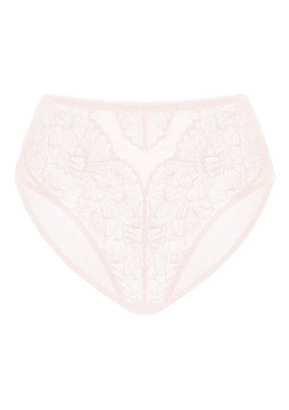 Blossom High-Rise Dusty Peach Lace Brief Underwear