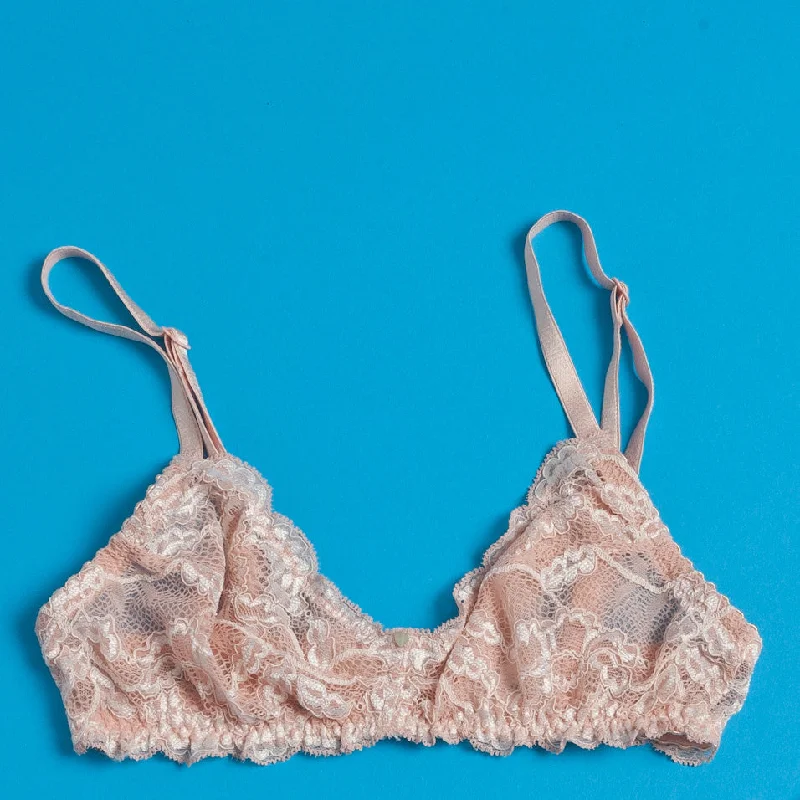 Clo: Fortuna Lace Wireless Soft Bra - Rosa Cuarzo