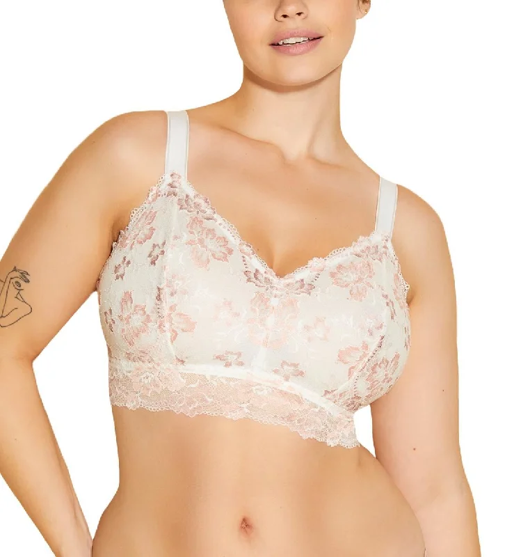 Cosabella Savona SUPER Curvy Longline Bralette (SAVON1386) - Mandorla/Moon Ivory