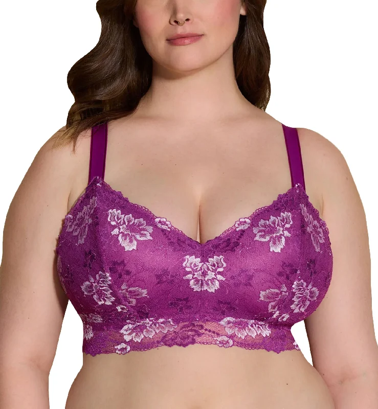 Cosabella Savona ULTRA Curvy Longline Bralette (SAVON1385) - Swiss Beet/White