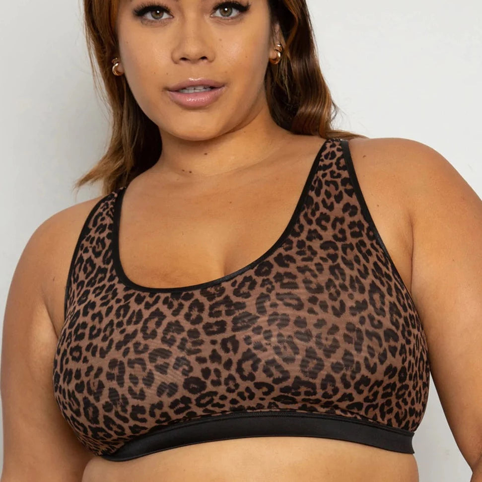 Curvy Couture Sheer Mesh Bralette