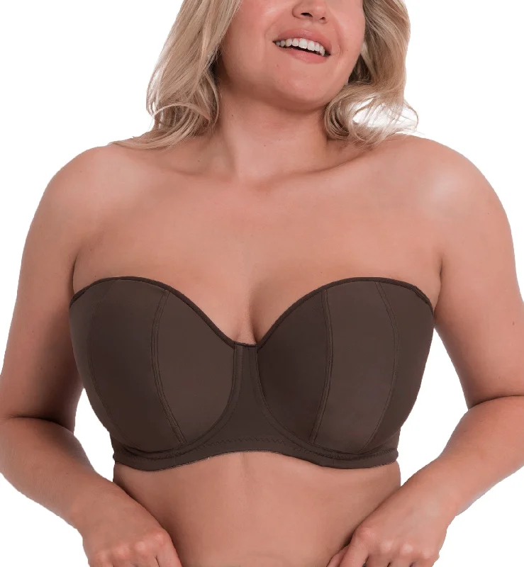 Curvy Kate Luxe Multiway Strapless Underwire Bra (CK2601) - Cocoa