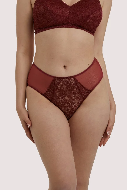 Emma Merlot High Waist Brief