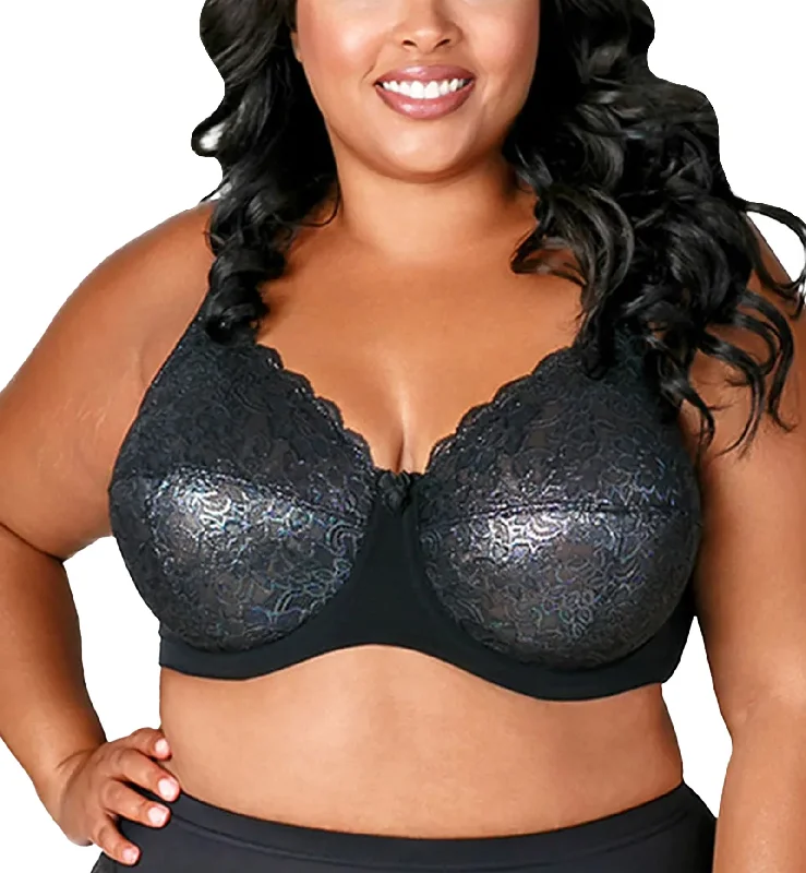 Elila Isabella Stretch Lace Full Coverage Underwire Bra (2311) - Mermaid