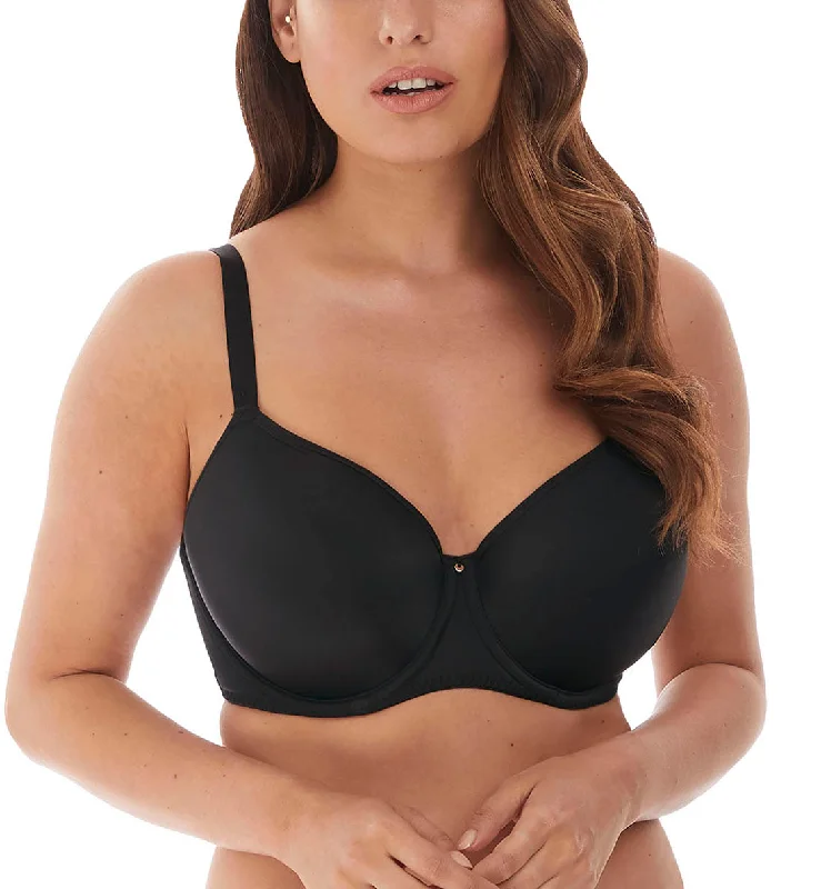 Fantasie Aura Seamless Molded T-Shirt Underwire Bra (2321) - Black