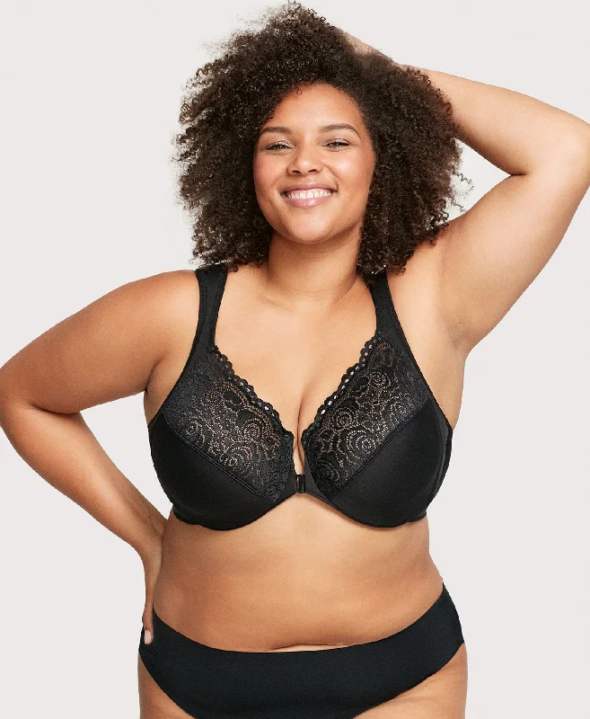 Front-Closure WonderWire Bra Black