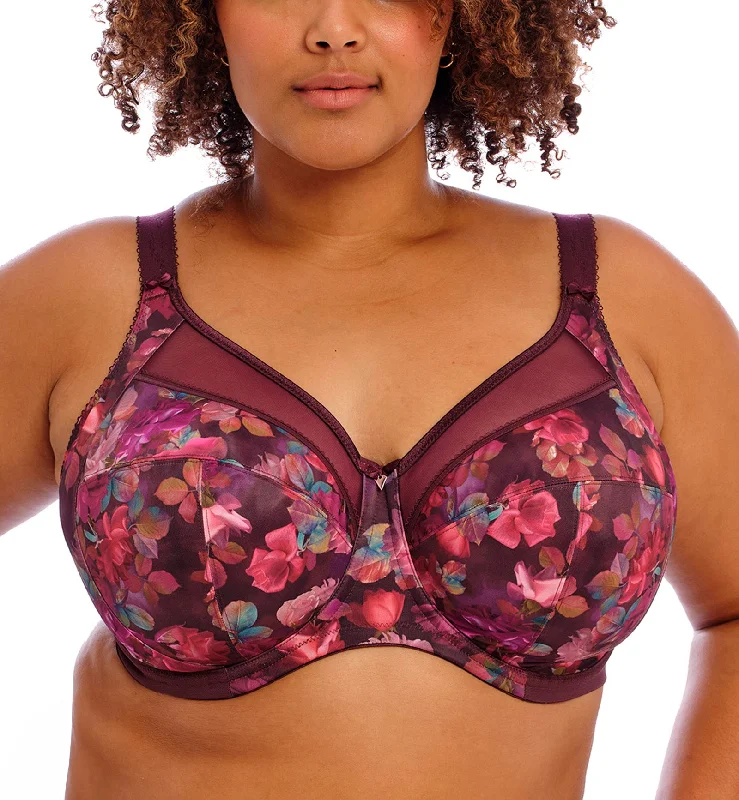 Goddess Kayla Support Underwire Bra (6162) - Plum Rose