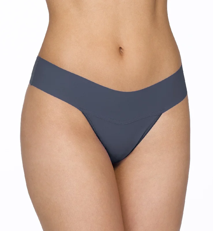 Hanky Panky BreatheSoft Natural Rise Thong (6J1661B) - Granite