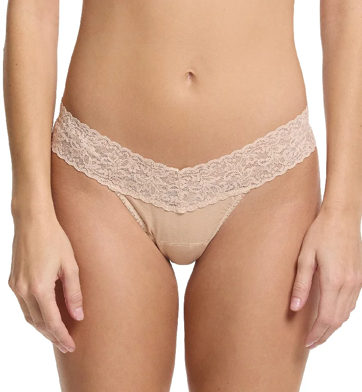 Hanky Panky Cotton Low Rise Thong (891581P) - Chai