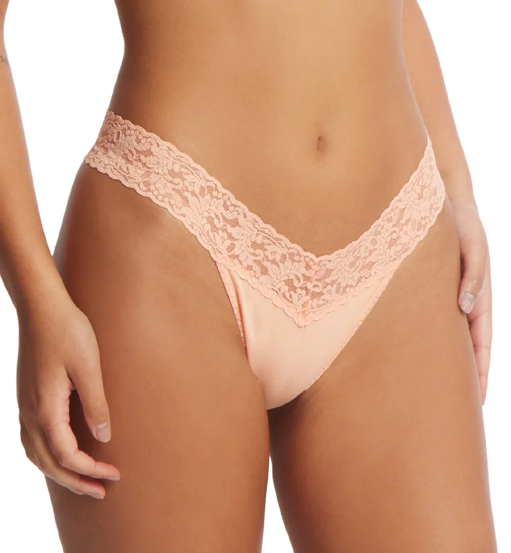 Hanky Panky Cotton Original Rise Thong (891801P) - Apricot Glow