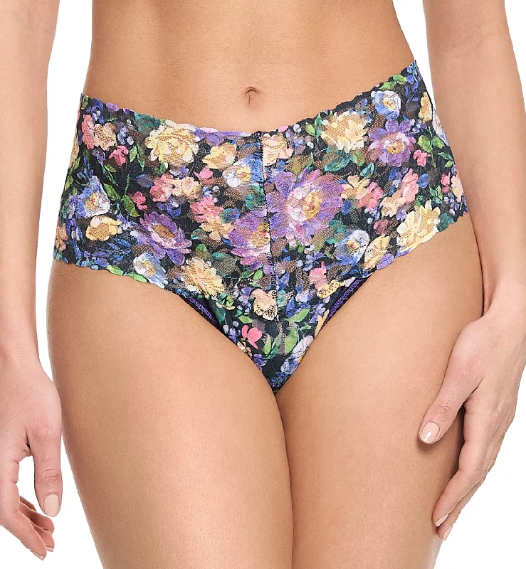 Hanky Panky Printed Retro Lace Thong (PR9K1926) - Dream Garden