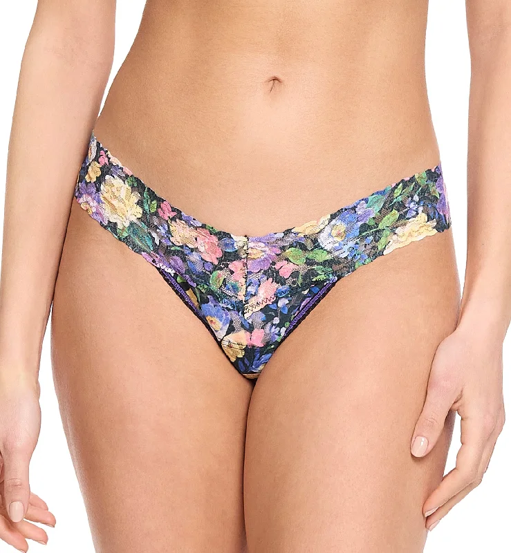 Hanky Panky Signature Lace Printed Low Rise Thong (PR4911P) - Dream Garden