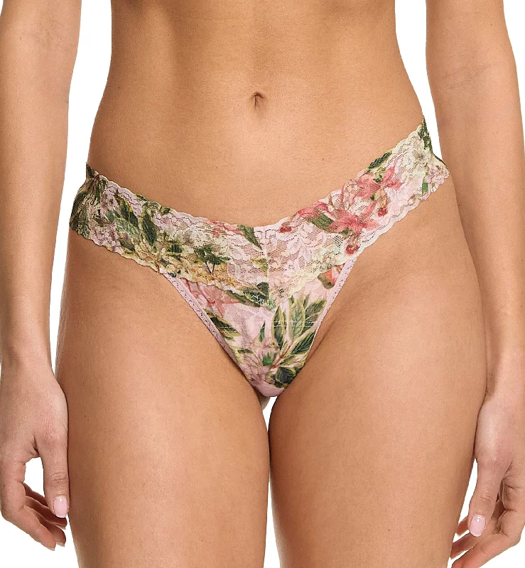 Hanky Panky Signature Lace Printed Low Rise Thong (PR4911P) - French Garden