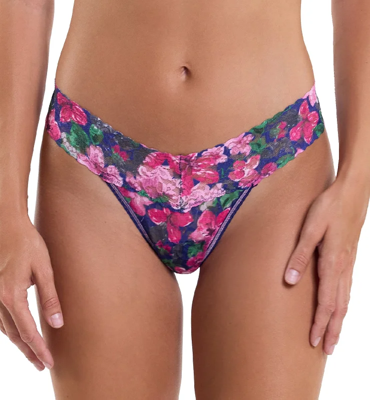 Hanky Panky Signature Lace Printed Low Rise Thong (PR4911P) - Tis The Season