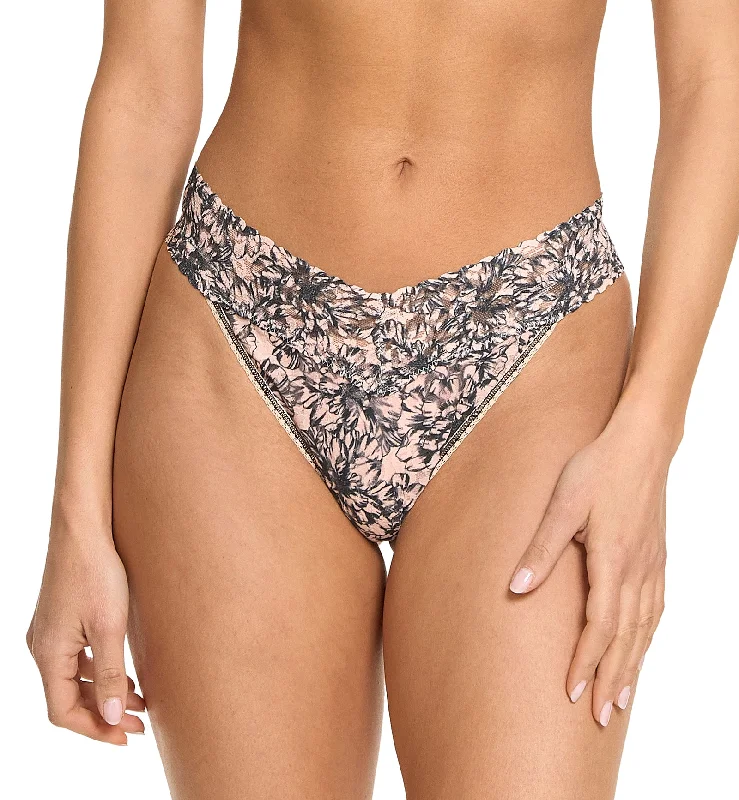 Hanky Panky Signature Lace Printed Original Rise Thong (PR4811P) - Outline