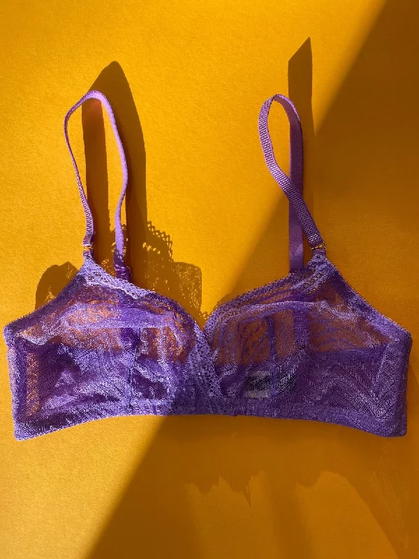 Huit: Eclatante Wireless Bralette - Violet