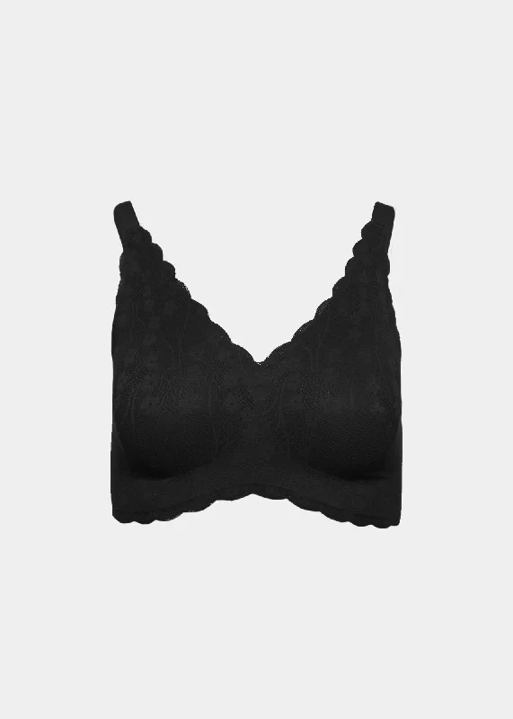 Invisible Edge Shear Sculpt with Lace Overlay Bra