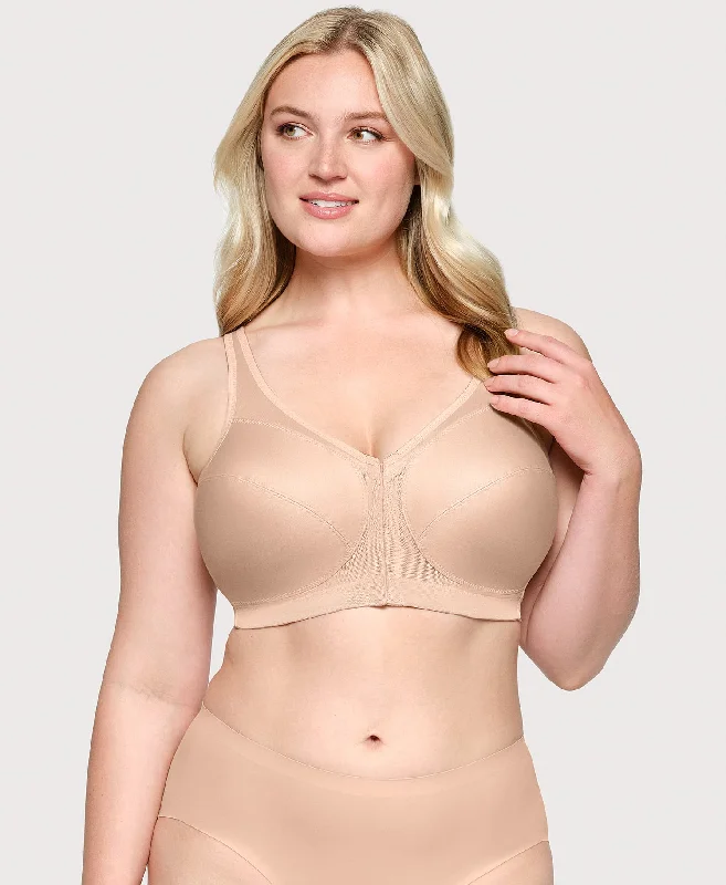 MagicLift Front-Closure Posture Back Bra Cafe Band | 36