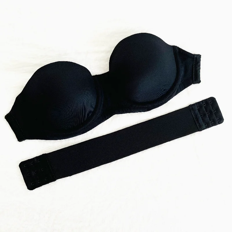 Manhattan Black Strapless Bra Set