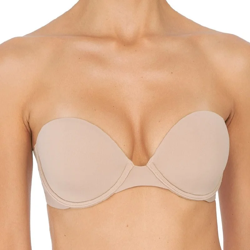 Natori: Minimal Strapless Contour Bra - Cafe