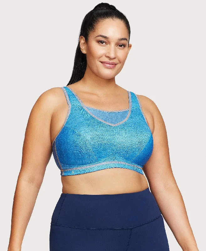 No-Bounce Camisole Elite Sports Bra Light Denim