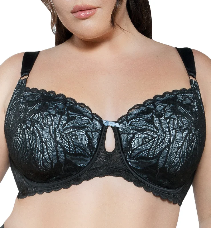 Parfait Charlotte Lace Unlined Underwire Bra (6922) - Black Onyx