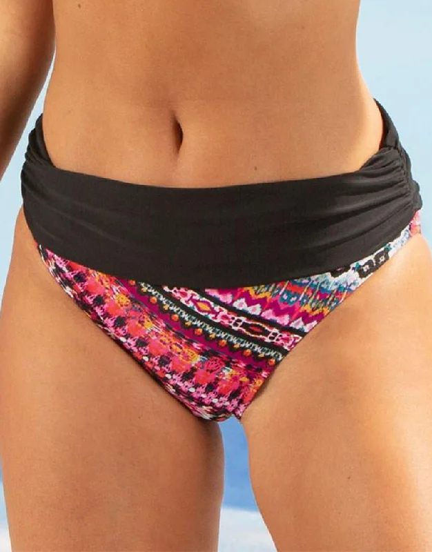 Pour Moi Odyssey Fold Bikini Brief Volcano Pink Mix