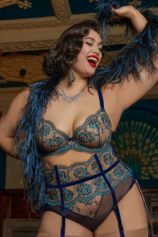 Evelina Blue Curve Bra