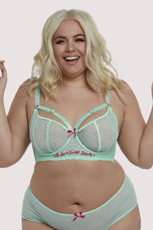 Longline Self Love Mint Curve Bra