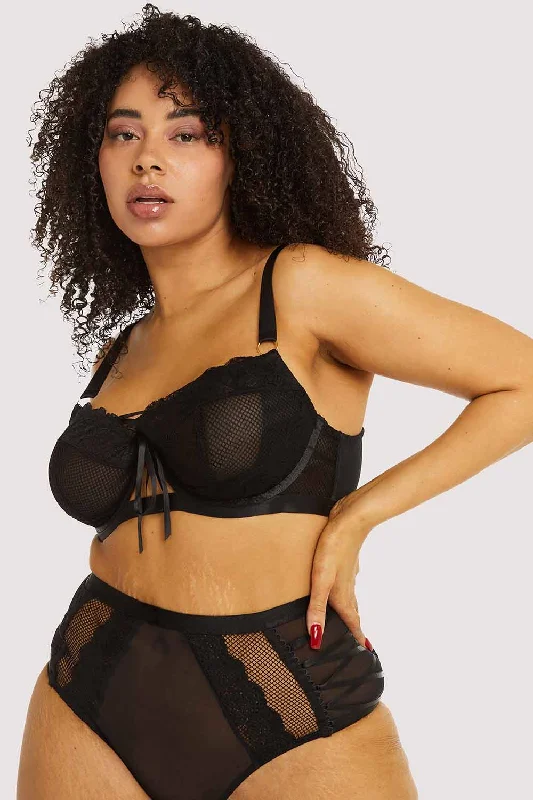 Ericka Black Plunge Bra