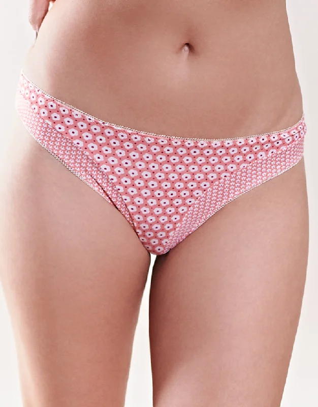 Royce Poppy Brief Coral Print