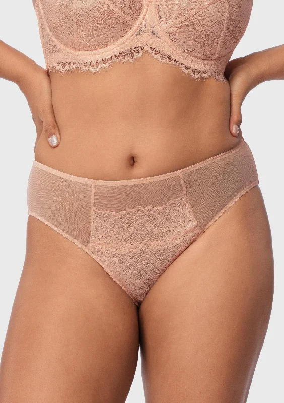 Sunflower High-Rise Rosy Blush Lace Brief Underwear