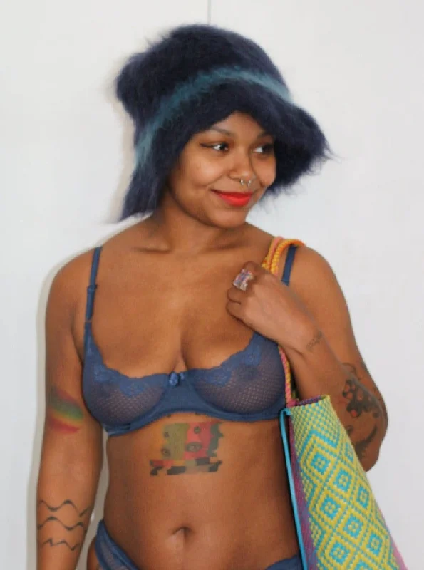 Duet by Timpa: Lace Demi Bra - Denim