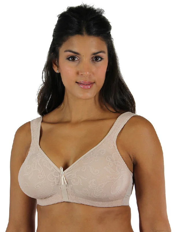 VERSAILLES Seamless Wire-Free Bra #13214 - Black & Nude