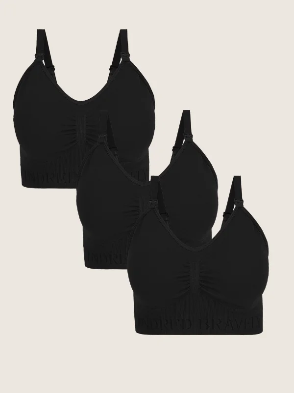 Wash Wear Spare® Nursing Bra Pack | Black