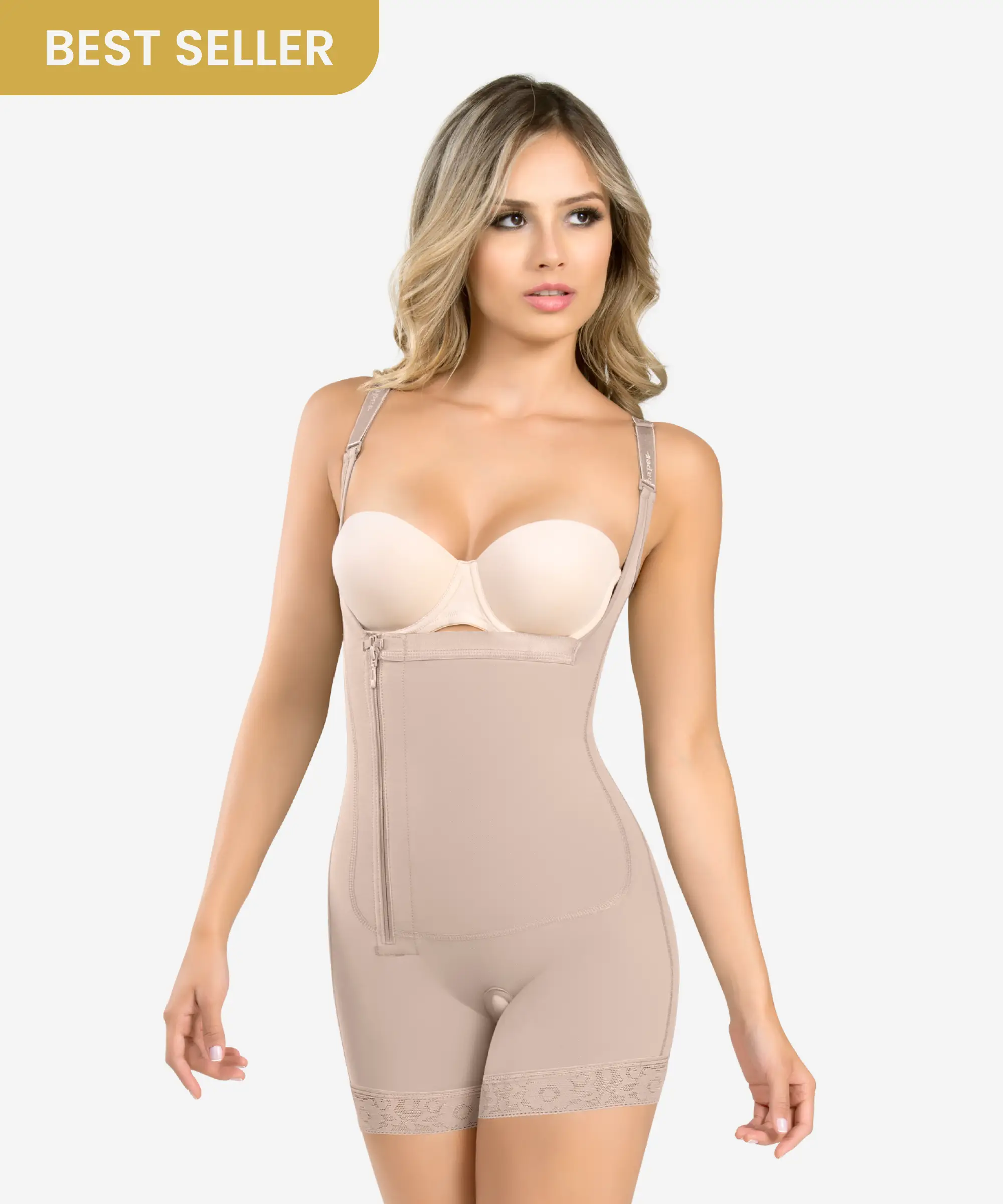 Braless compression bodysuit - Style 435