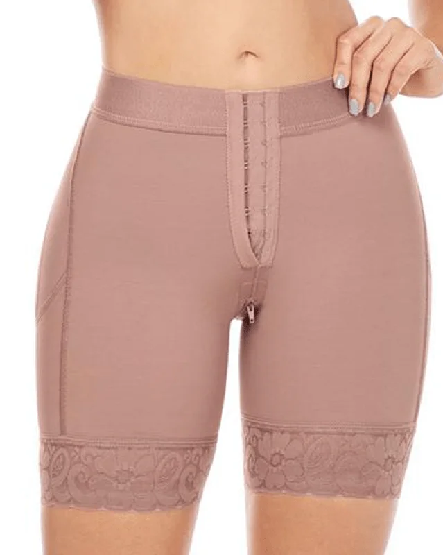 MariaE Fajas Low Rise Shapewear Shorts with Zippered Crotch High Compression