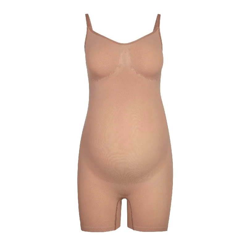 MATERNITY SCULPTING BODYSUIT MID THIGH | SIENNA