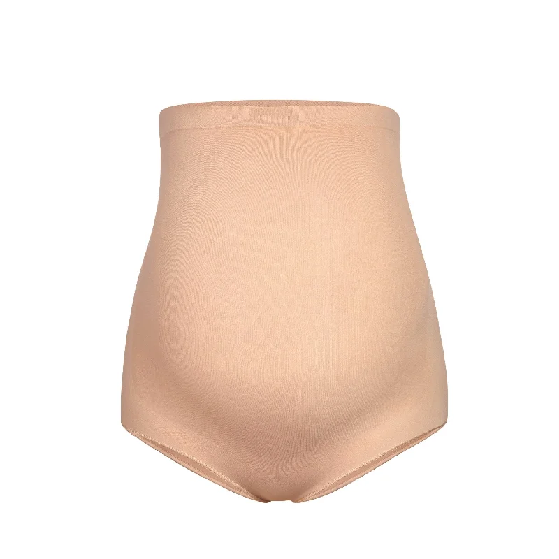 MATERNITY SCULPTING HIGH WAIST BRIEF | CLAY