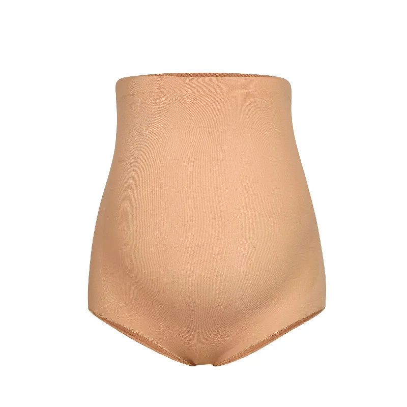 MATERNITY SCULPTING HIGH WAIST BRIEF | OCHRE