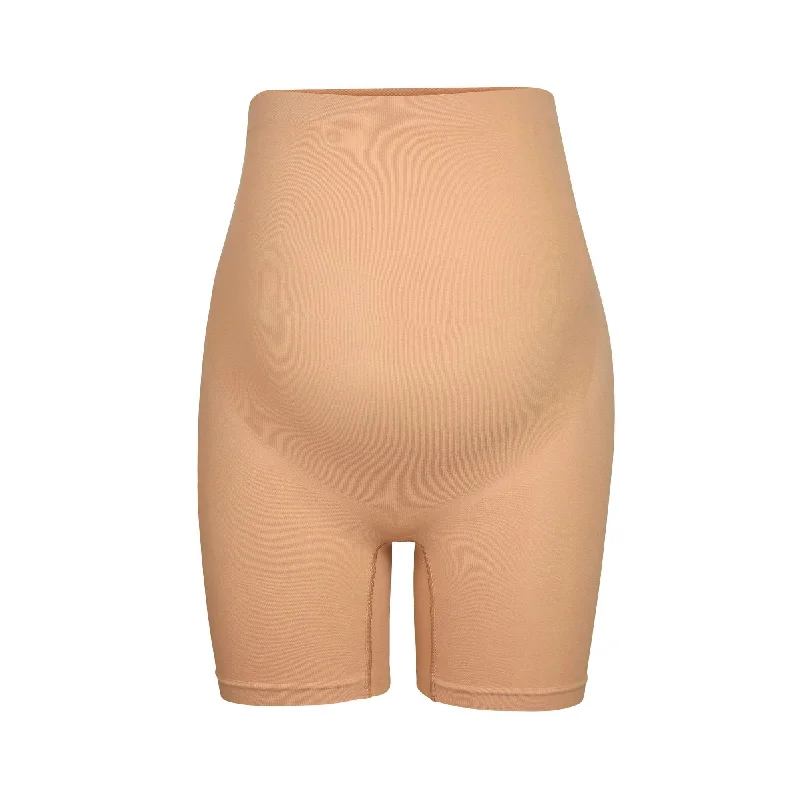 MATERNITY SCULPTING SHORT MID THIGH | OCHRE