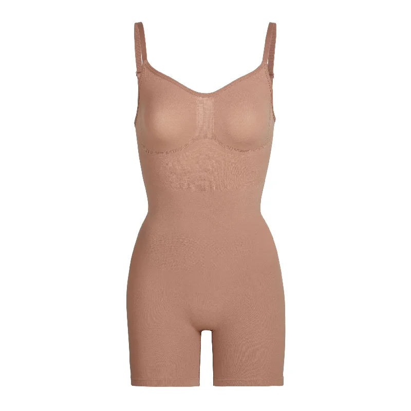 SCULPTING BODYSUIT MID THIGH W. OPEN GUSSET | SIENNA