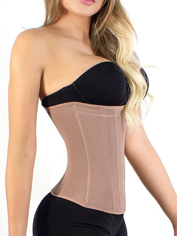 Siluet High-Compression Waist Cincher with Zipper in Durable Powernet